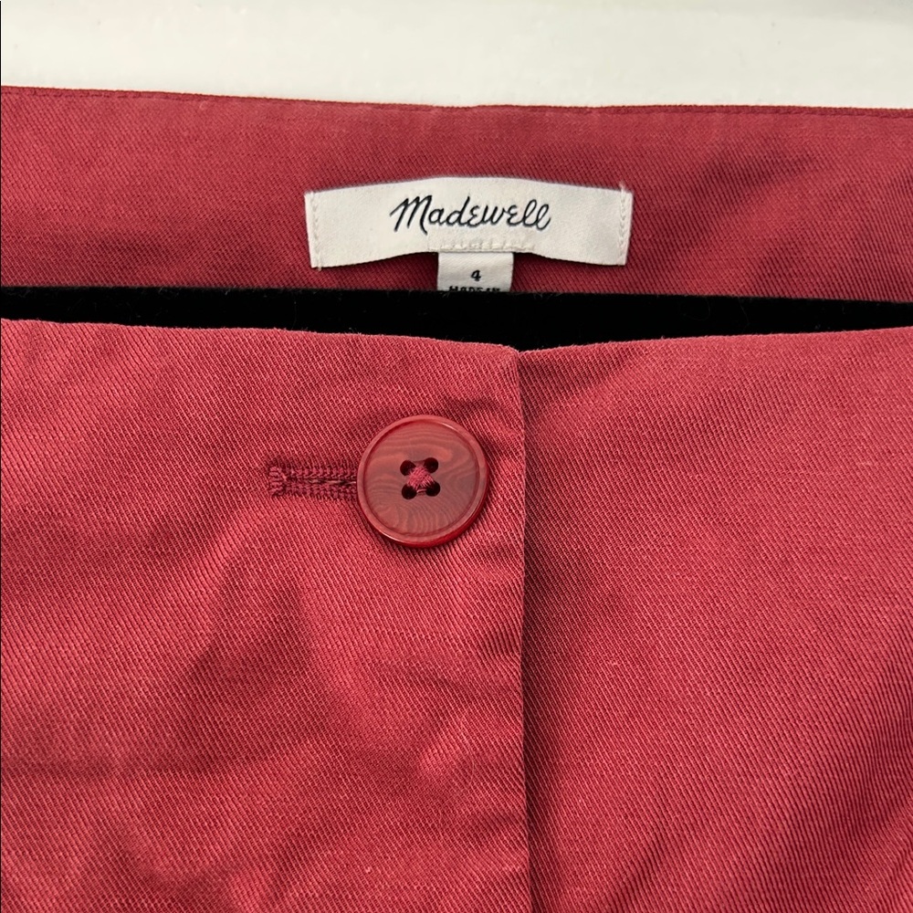 Madewell Rust Button-Front Square-Neck Tank - Picture 5 of 7